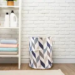 NAUTICA - Cesto canasto para ropa plegable Home 42x55cm multicolor