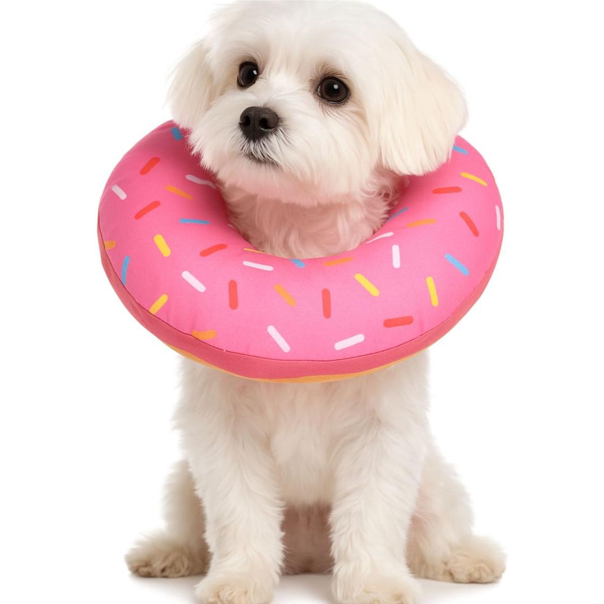GENERICO - Collar Dona Para Mascotas Anti-lamido Talla L - Rosa - L