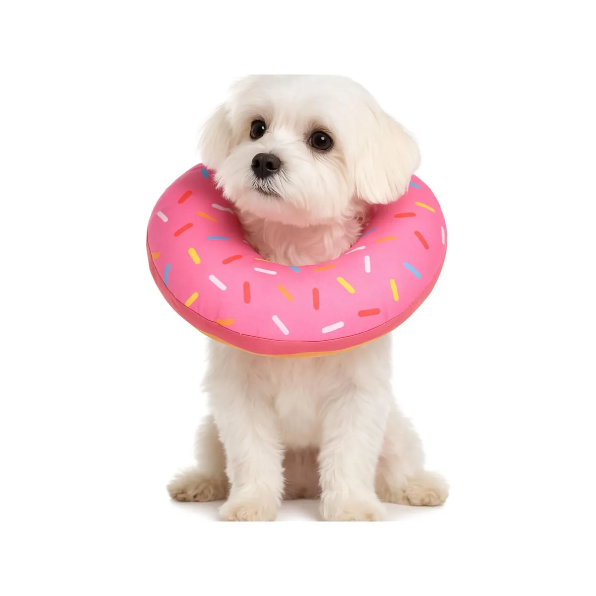 GENERICO - Collar Dona Para Mascotas Anti-lamido Talla L - Rosa - L