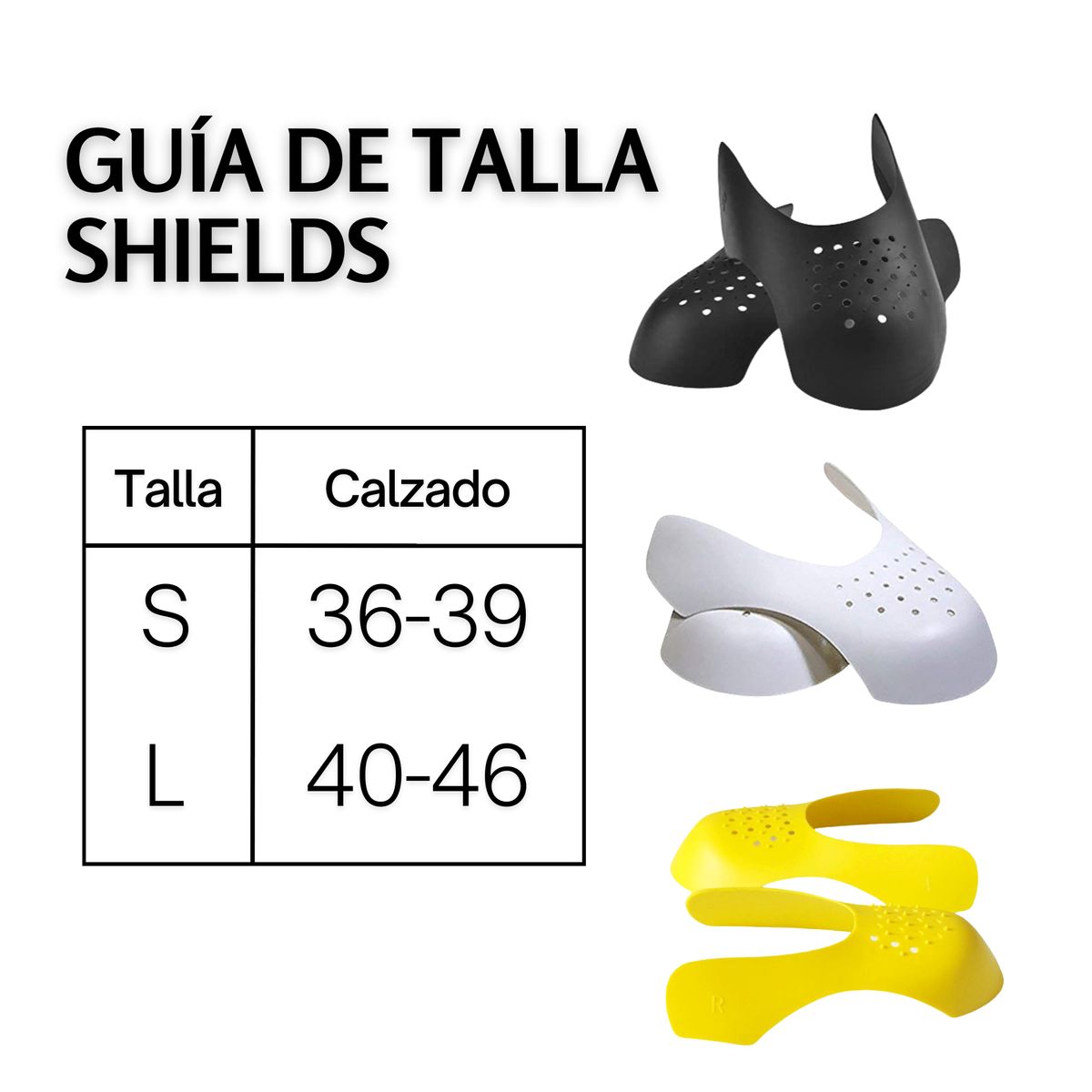 TECNOPALACE - 3 Par Sneaker Shield Protector Premium Anti-arruga