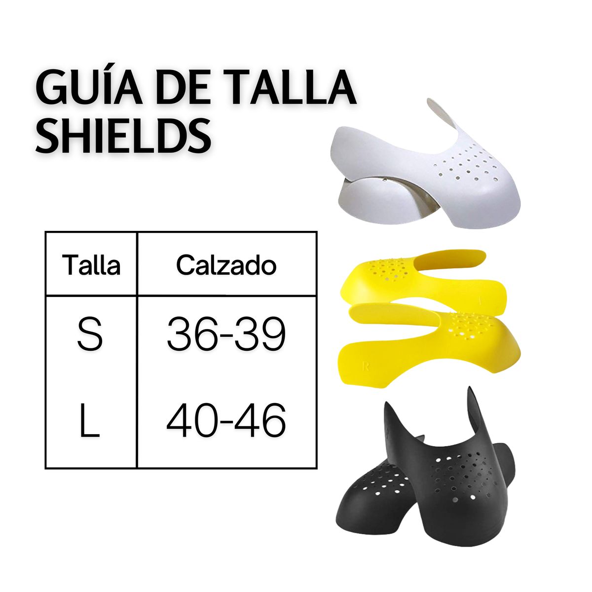 TECNOPALACE - 3 Par Sneaker Shield Protector Premium Anti-arruga
