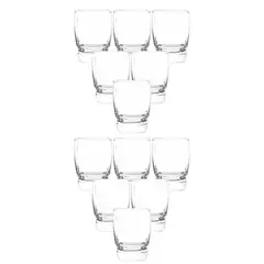 CRISTAR - Set 12 Vasos Van Gogh Rocks Bajo 290mL Menaje Vidrio