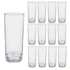 CRISTAR - Set 12 Vasos Lexington Altos 334mL Elegante Vidrio
