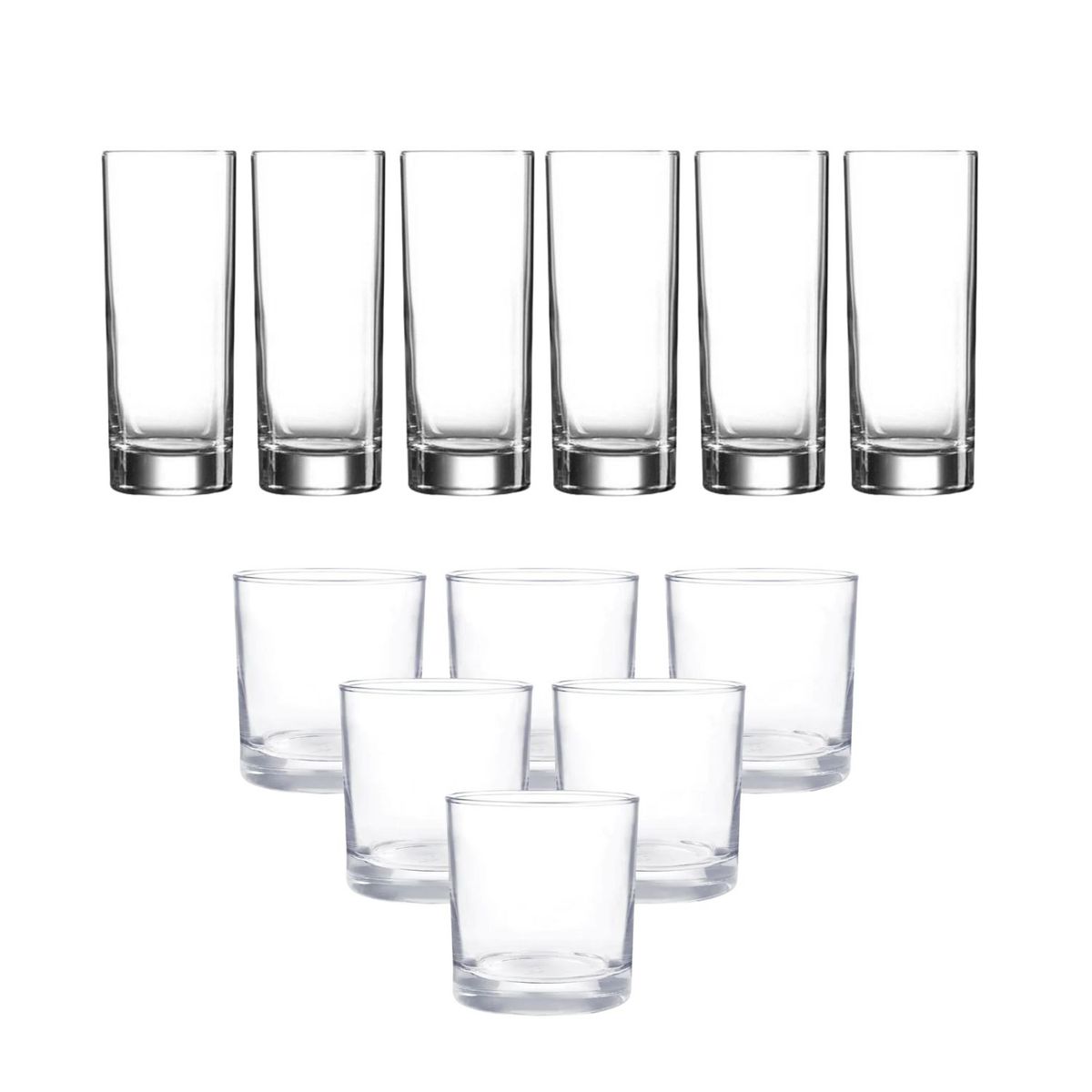 CRISTAR - Set 12 Vasos Lexington Menaje Cristar Cocina Elegante Vidrio