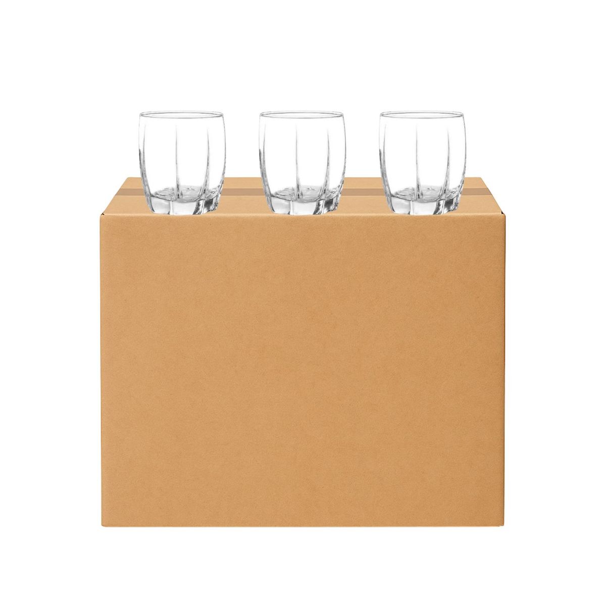 CRISTAR - Set 48 Vasos Amadeus Rocks Bajos 353mL Menaje Cocina Cristar