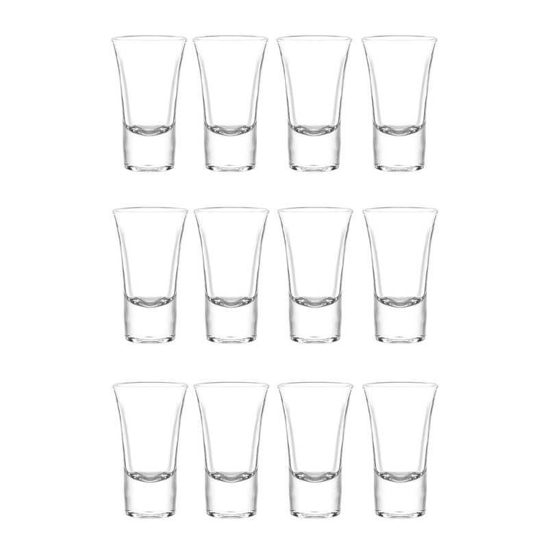 CRISTAR - Set 12 Vasos Licor Lord 54mL De Vidrio Cristar Elegante