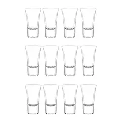 CRISTAR - Set 12 Vasos Licor Lord 54mL De Vidrio Elegante