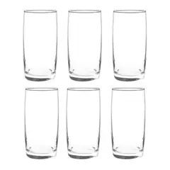 CRISTAR - Set 6 Vasos Altos Modelo Monterrey Transparente De 445mL