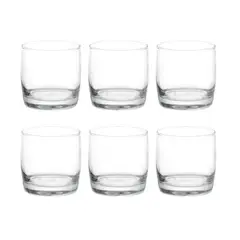 CRISTAR - Set 6 Vasos Monterrey Transparente Cortos 296 Ml