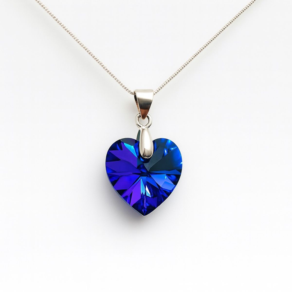 LK LUKSO - Collar Cristal Austriaco Azul 14mm en Plata 925