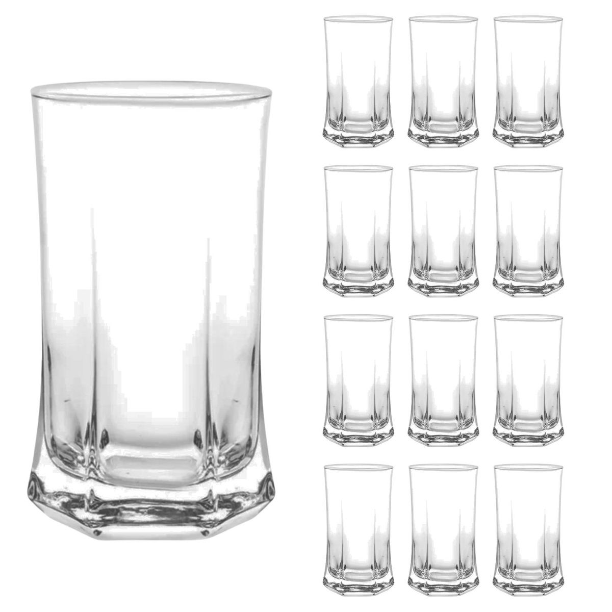 CRISTAR - Set 12 Vasos Vivaldi Tragos Altos Cristar 332 Ml