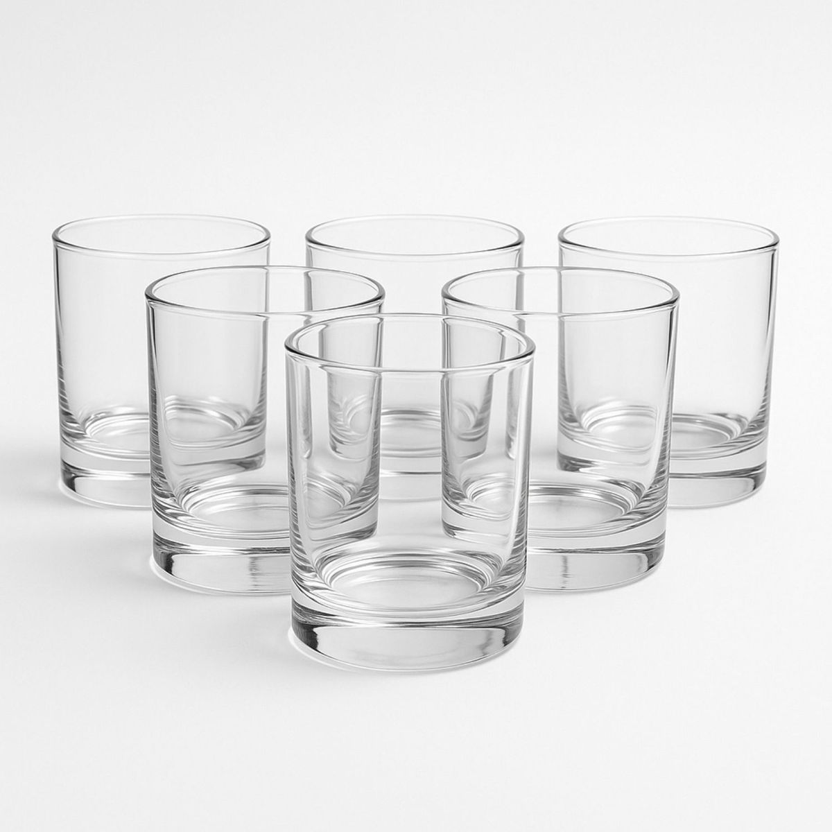 CRISTAR - Set 6 Vasos Bajos Manhatan Jugo Whisky Bebidas 340mL