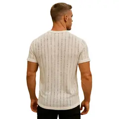 D'JOE - Polera Tejida Verano Hombre JC