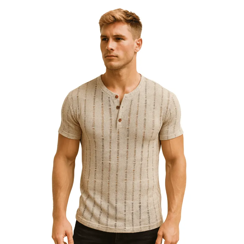 D'JOE - Polera Tejida Verano Hombre JC