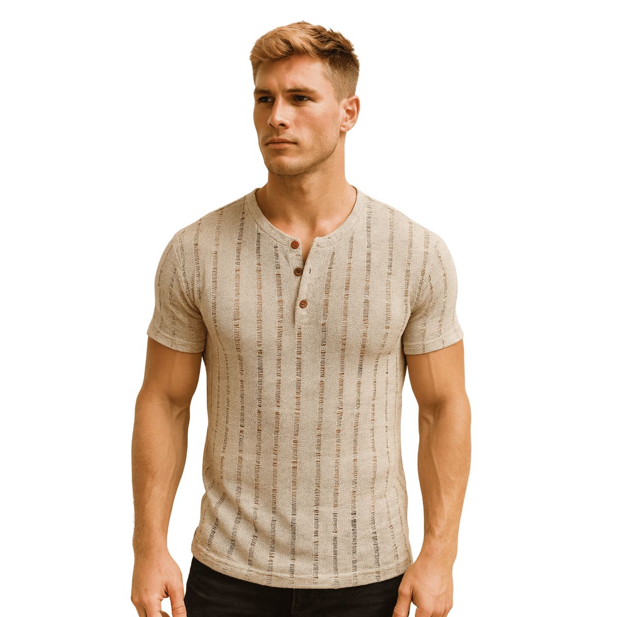 D'JOE - Polera Tejida Verano Hombre JC