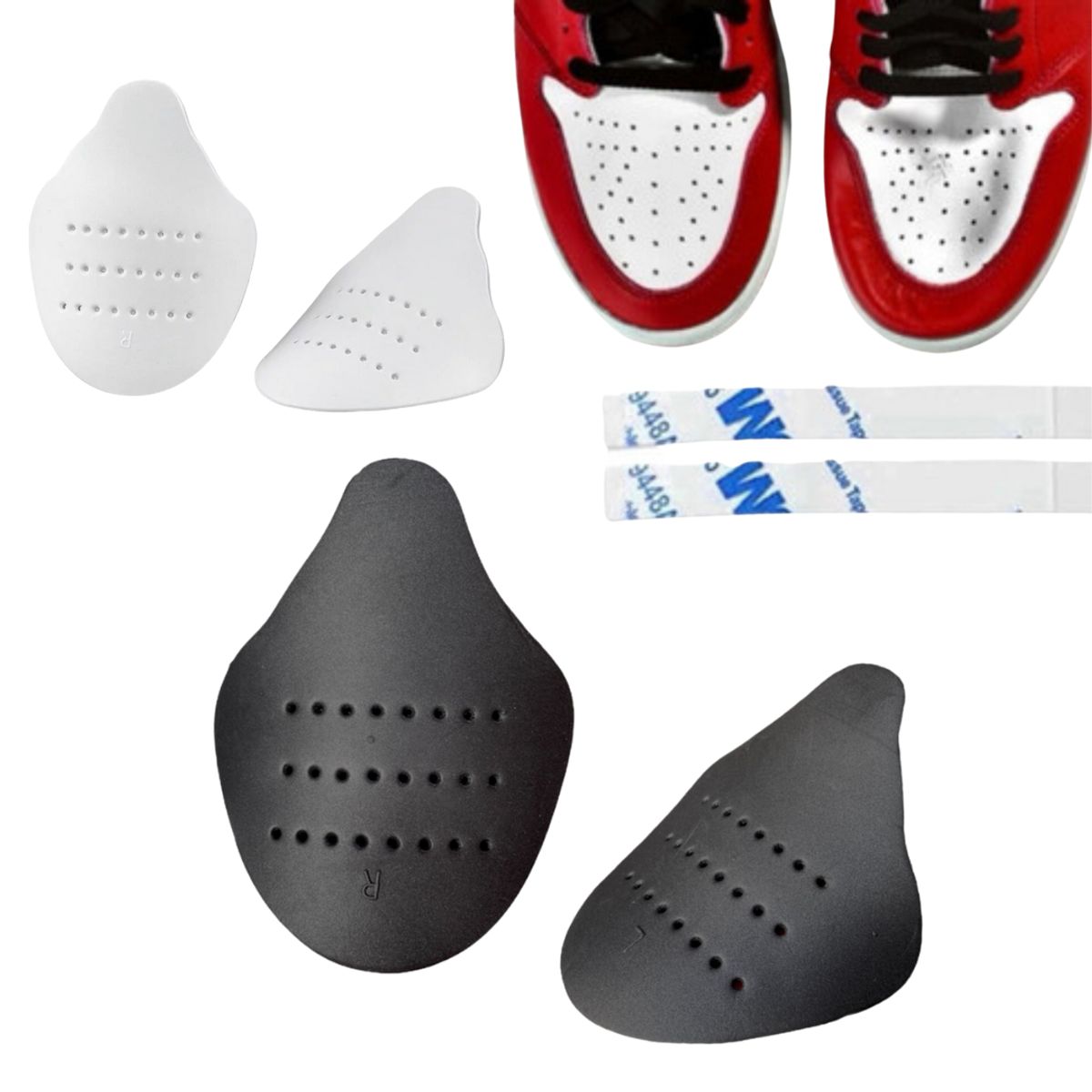 TECNOPALACE - 2 Par Sneaker Shield Protector Goma Anti-arruga