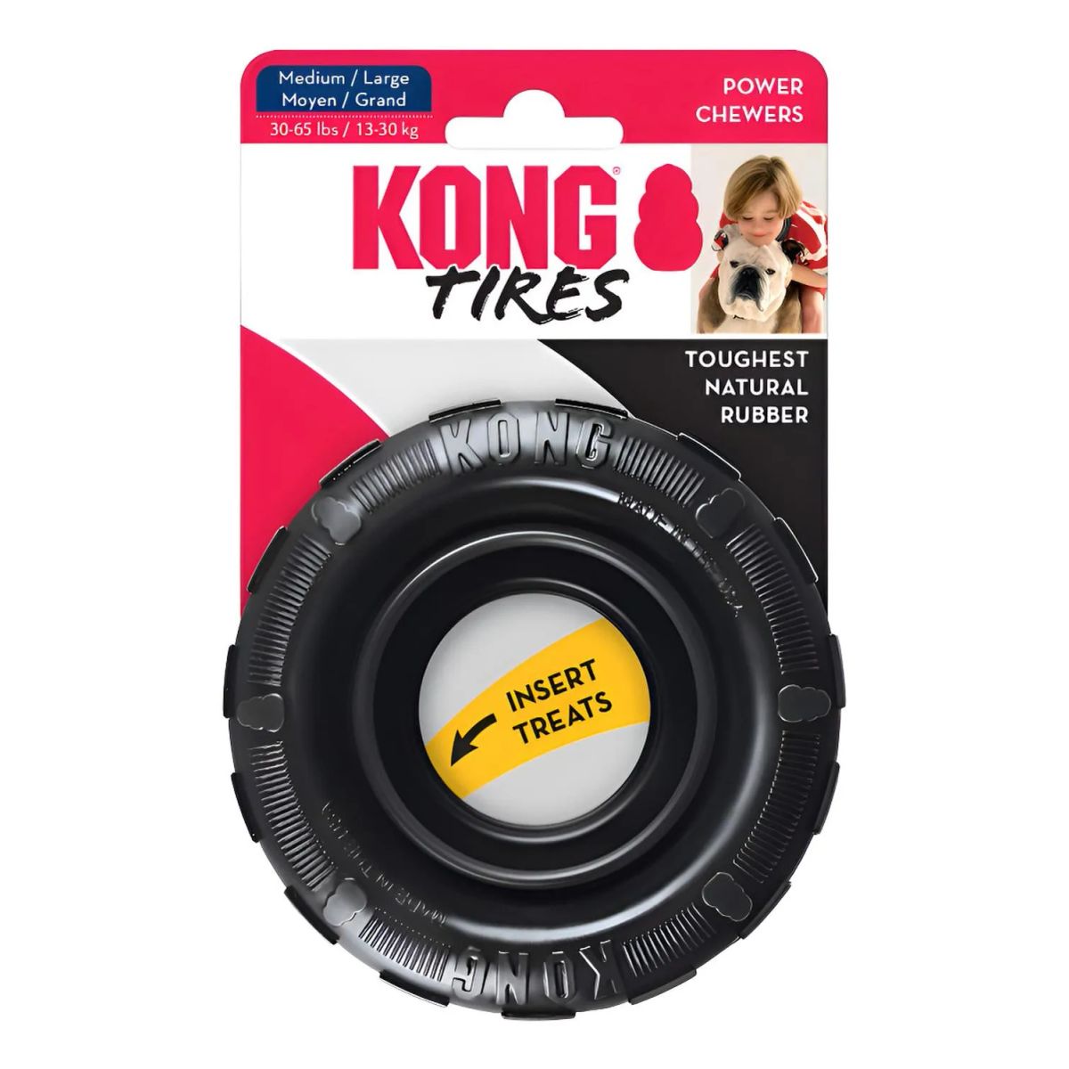 KONG - Kong Extreme Tires Juguete Caucho Para Perro Talla M / L