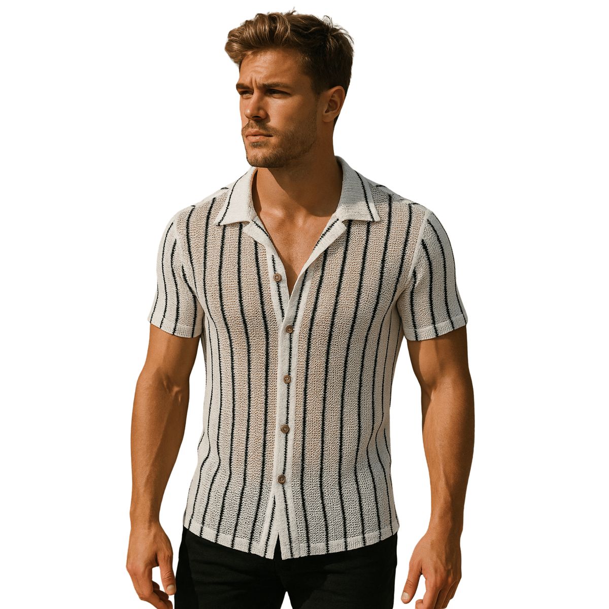 D'JOE - Camisa Tejida Malla Hombre Jordania