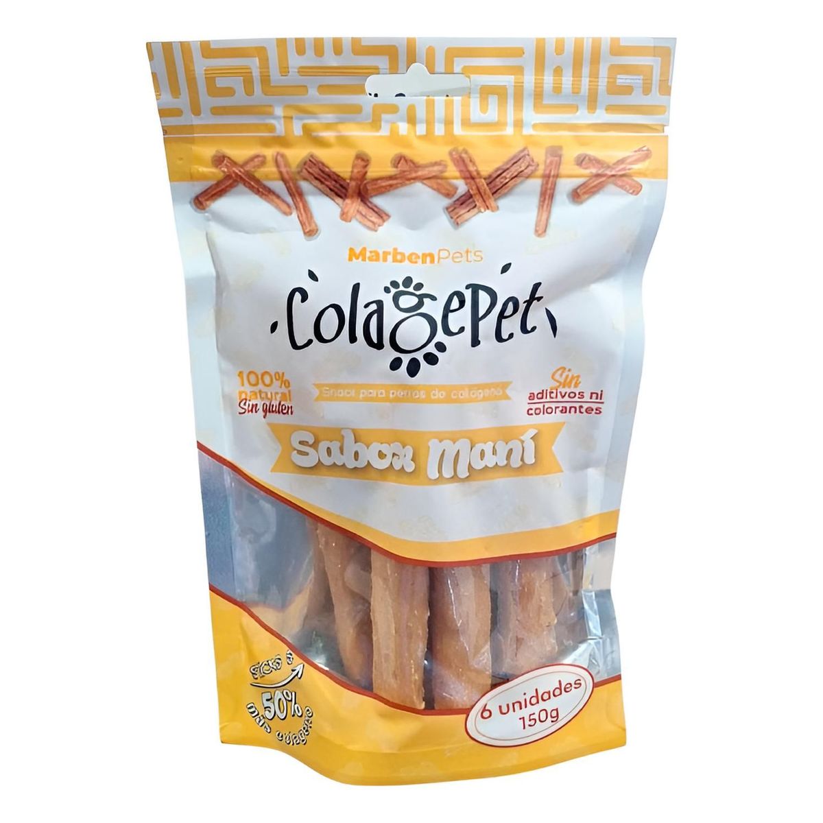 GENERICO - Colagepet Snack Para Perros 100% Natural Talla S Sabor Maní