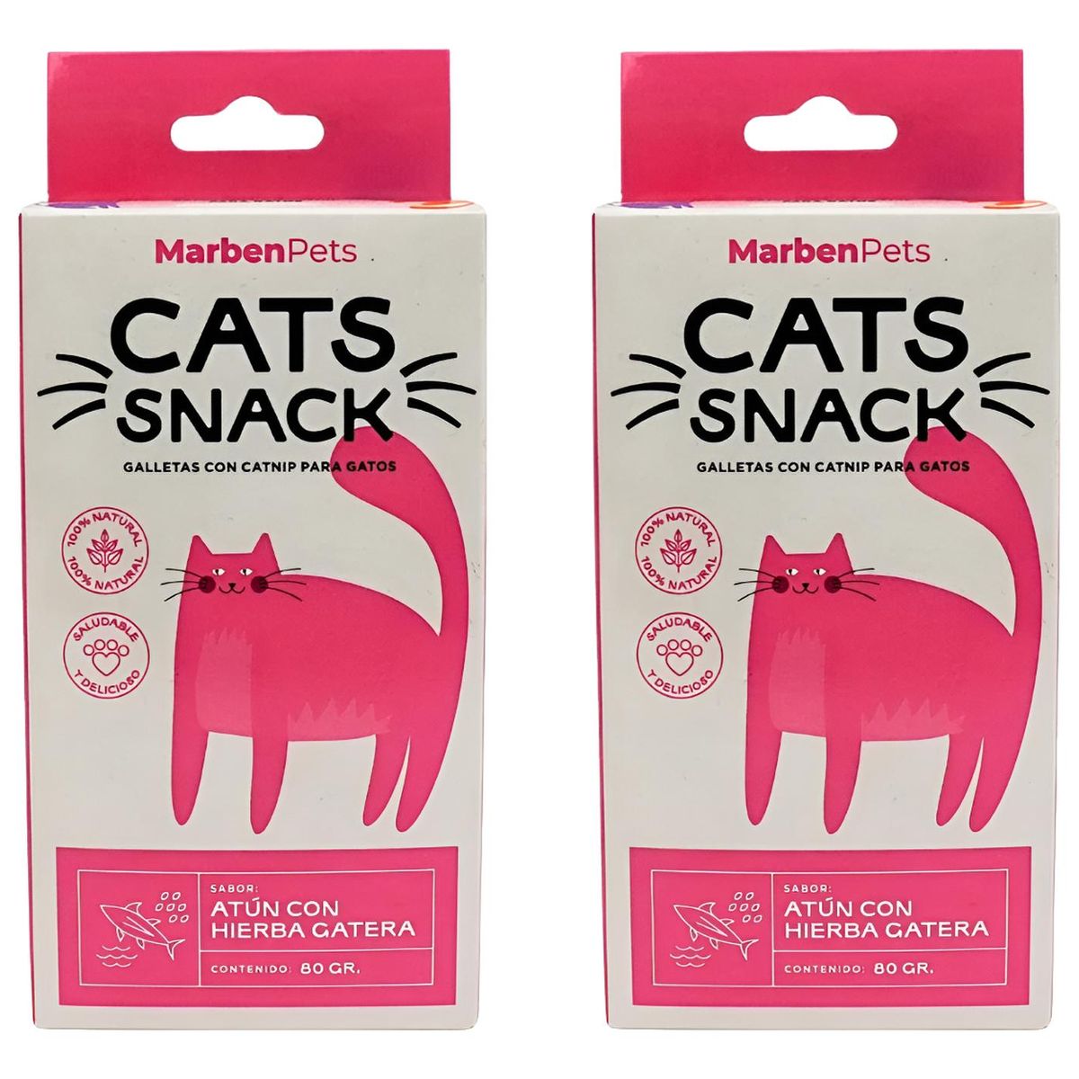 MARBEN PETS - X2 Cats Snack Galletas Con Catnip Para Gatos