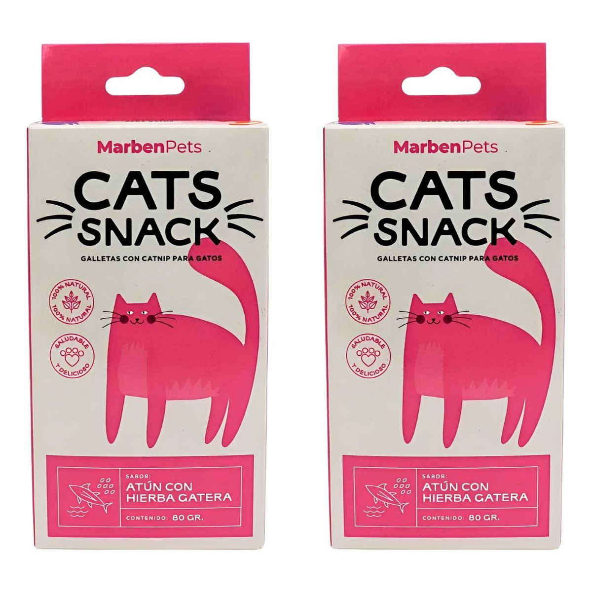 MARBEN PETS - X2 Cats Snack Galletas Con Catnip Para Gatos