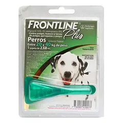 FRONT LINE - Frontline Plus Pipeta Antiparasitario Para Perros 20 - 40 Kg