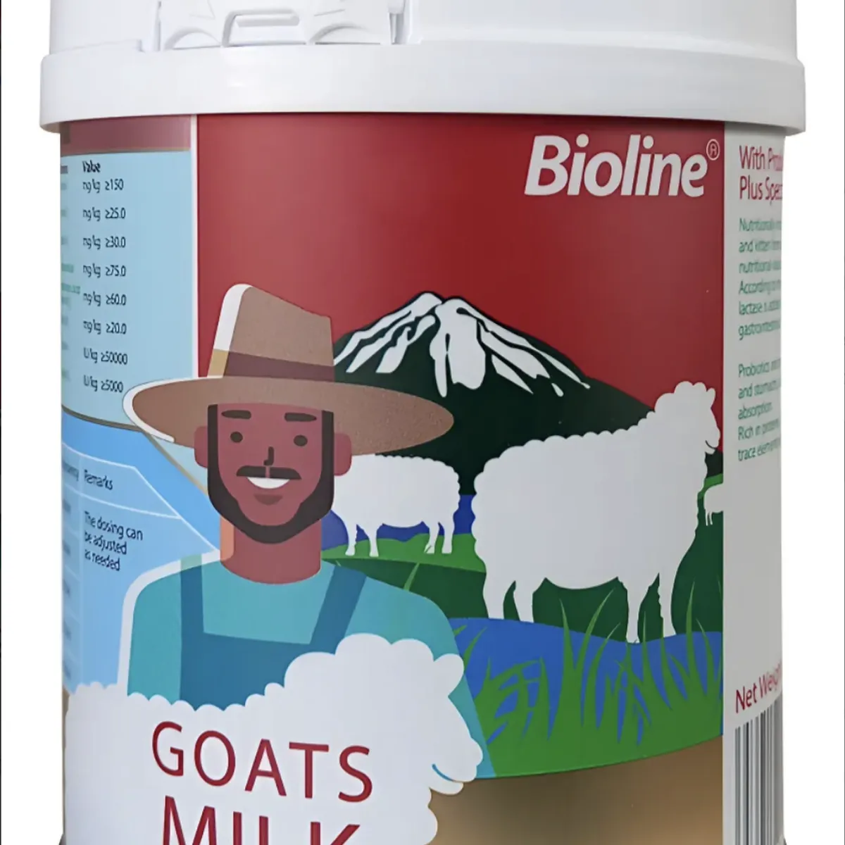 BIOLINE - Bioline Leche De Cabra Para Mascotas Perros Gatos 200g Blanco