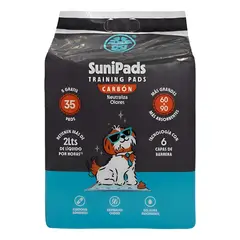 SUNIPET - Sunipads Sabanillas Neutraliza Olores Con Carbón 60x90cm 35u