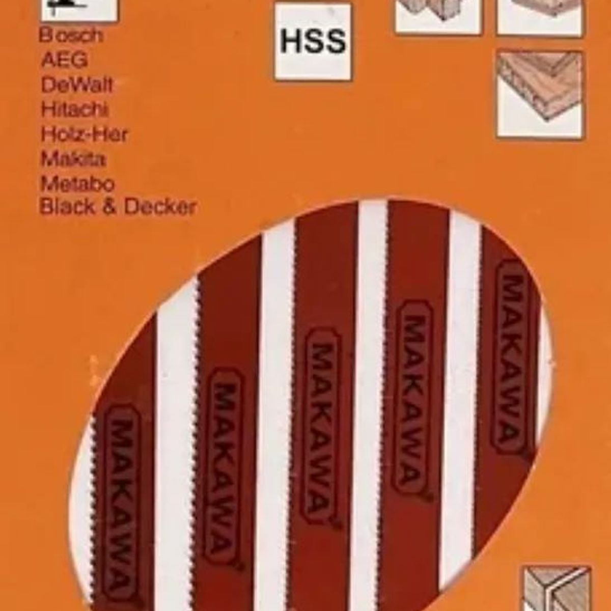 METALFER - Set Juego Hojas Para Sierra Caladora 5 Piezas Tipo U