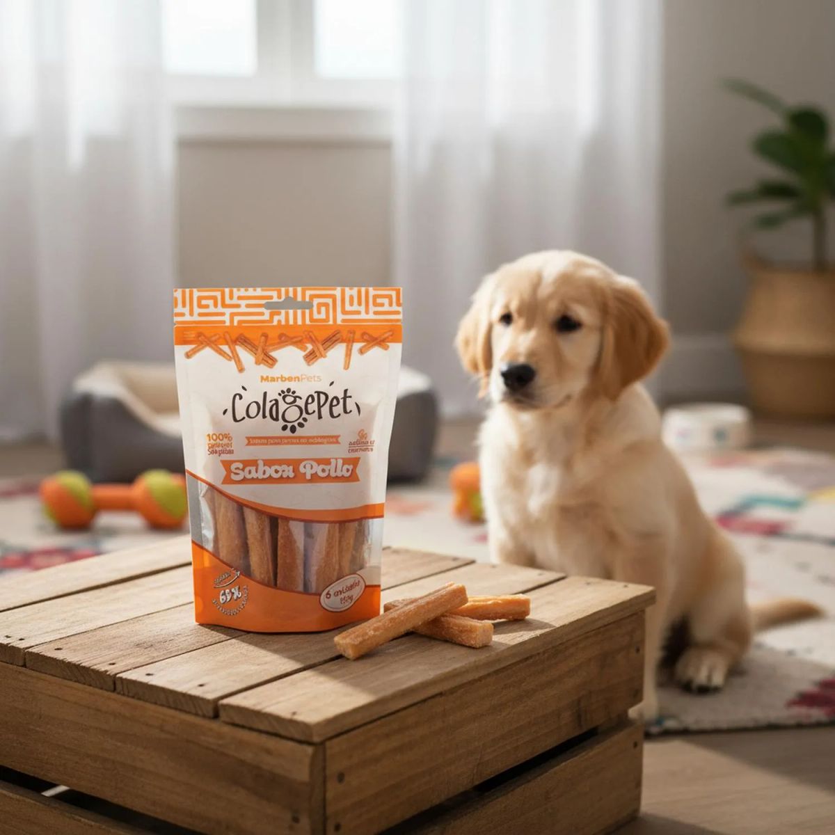 GENERICO - Colagepet Snack Para Perros 100% Natural Talla S Sabor Pollo