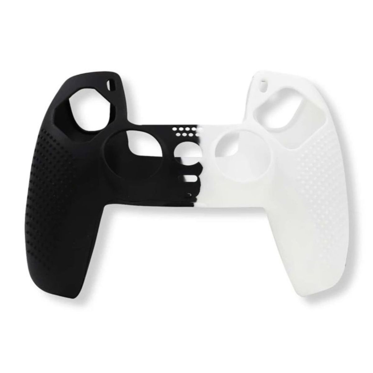 GENERICO - Funda Protectora Para Mando Playstation Ps4 Blanco Con Negro