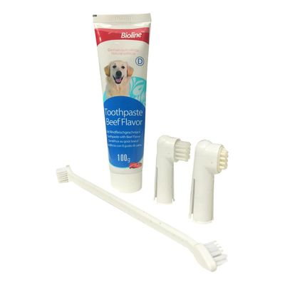 Imagen 2 del producto Set De Higiene Dental Con Cepillo Para Mascota Perro Carne