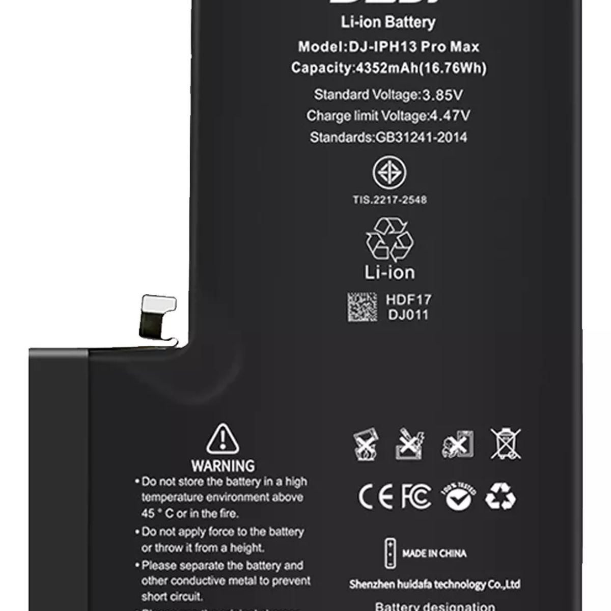 GENERICO - Batería Para Iphone 13 Pro Max Marca Deji