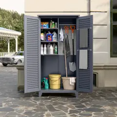 GENERICO - Gabinete exterior 3 separación, barra y tablero para colgar 185x90x50 cm - Mod OCC-3