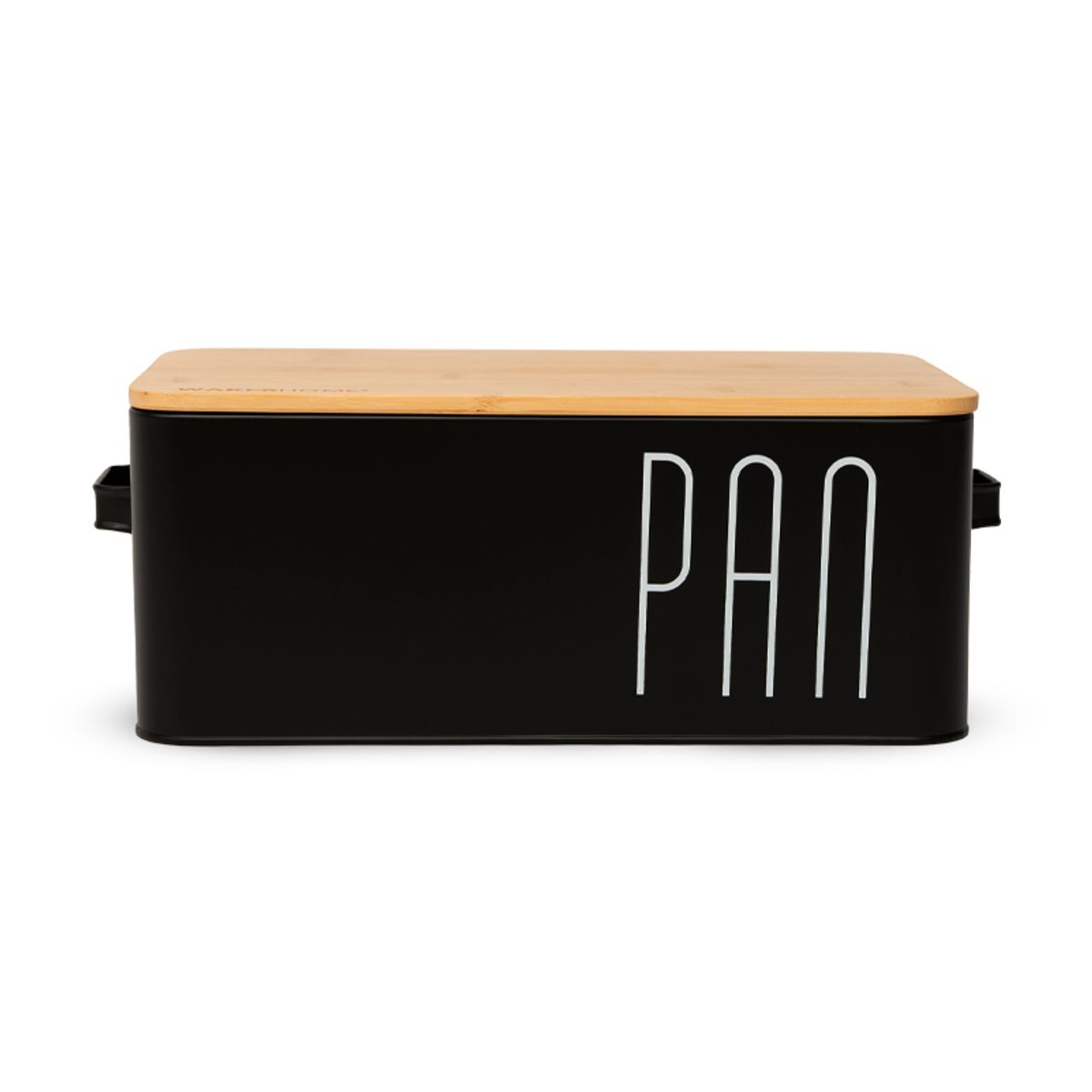 WAKESHOME - Paneras Caja de Pan Caja Acero Inoxidable con Tapa Tabla De Cortar De Bambú
