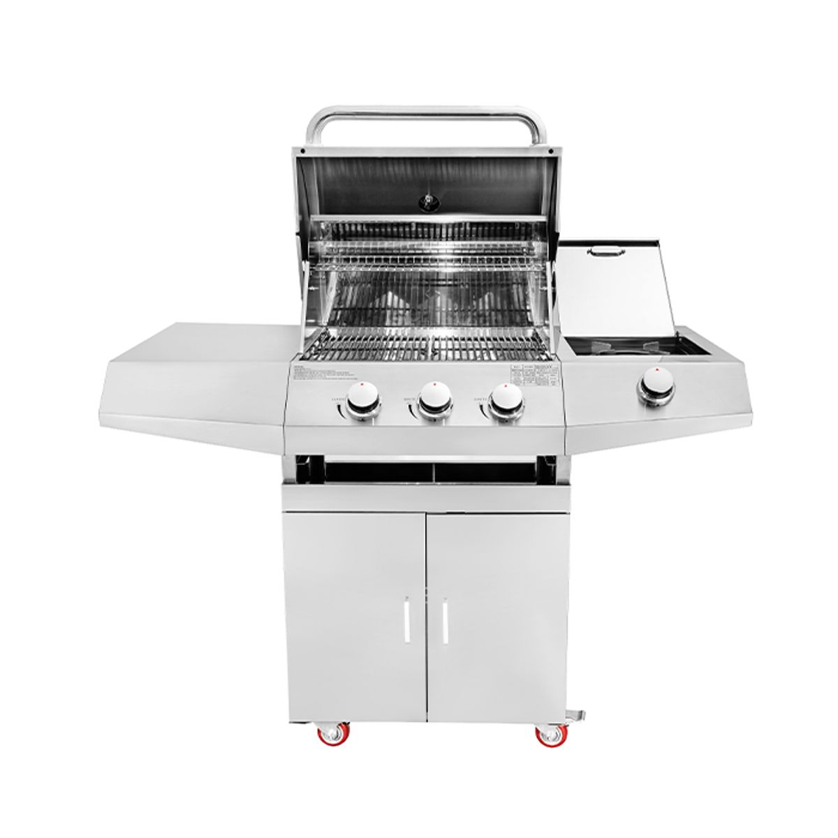 BBQ HOUSE - Parrilla a gas tradicional 3 quemadores