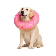 GENERICO - Collar Dona Para Mascotas Anti-lamido Talla XL - Rosa - XL