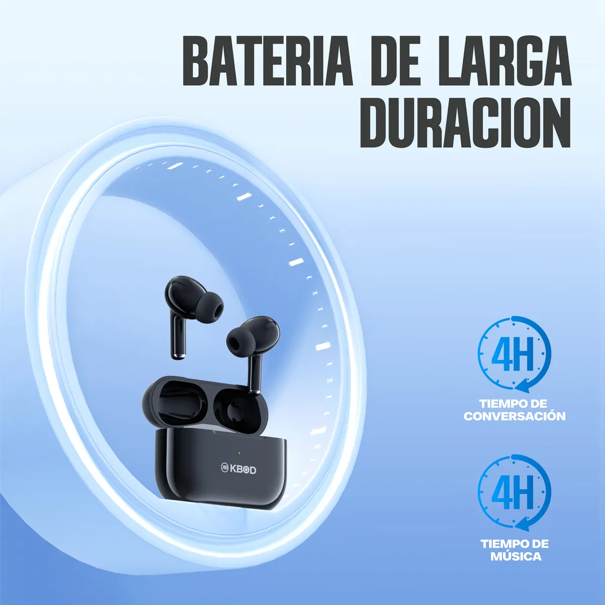 KBOD - Audífonos Inalámbricos Bluetooth In Ear Kbod Tws G3 Blanco