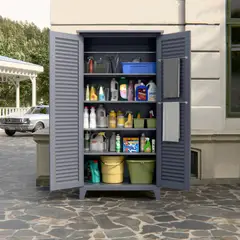 GENERICO - Gabinete exterior 5 separaciones c/barra para colgar 185x90x50 - Mod OCC-4