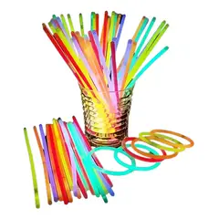 GENERICO - 50 Pulseras Fluorescentes Con Varillas Luminosas Para Fiesta
