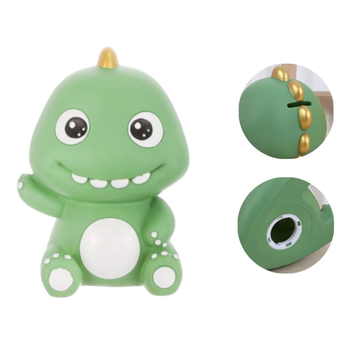 HOMEY - Alcancia infantil de plastico resistente Dinosaurio