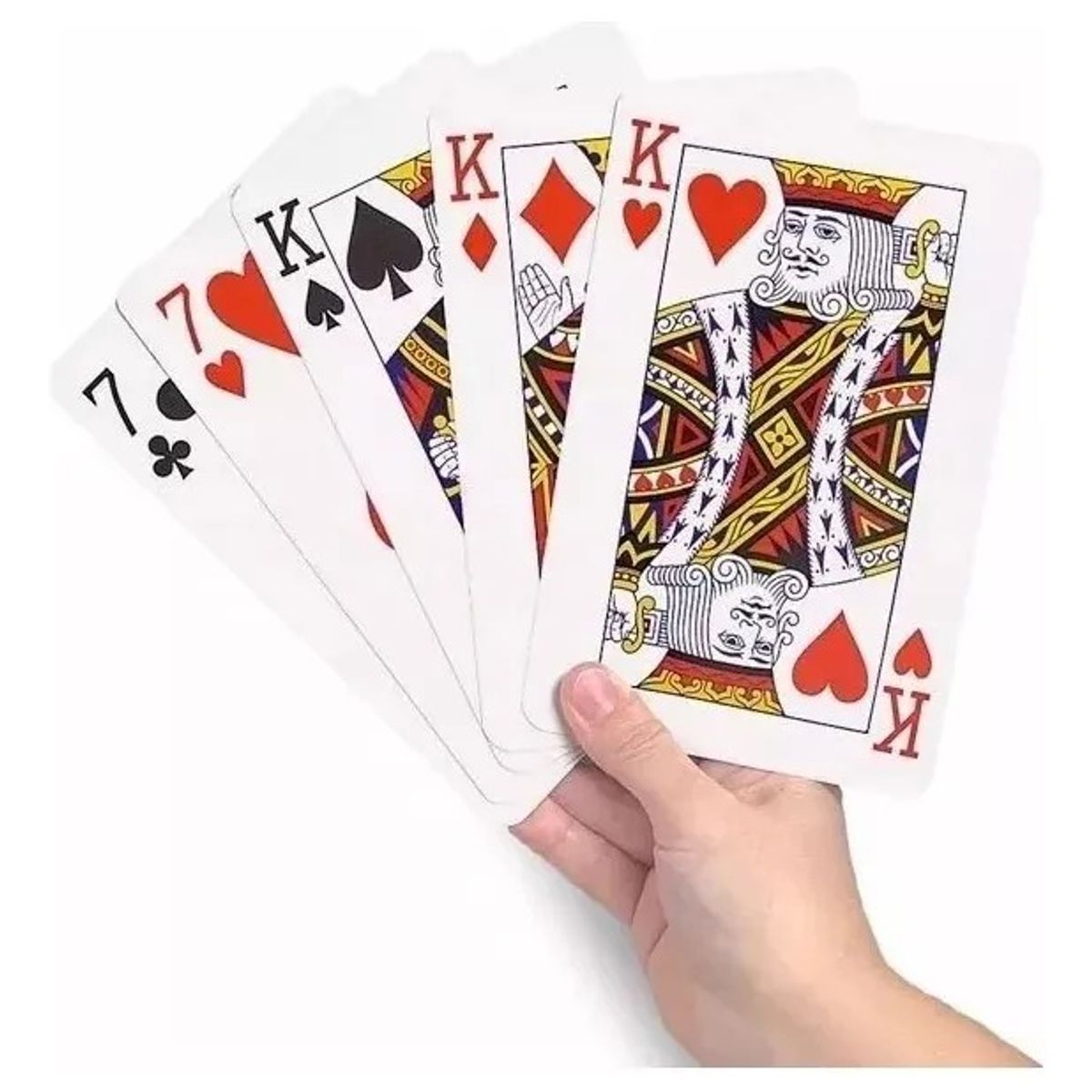 GENERICO - Mazo De Naipe Gigante Ingles Tamaño De 24x17cms Carta