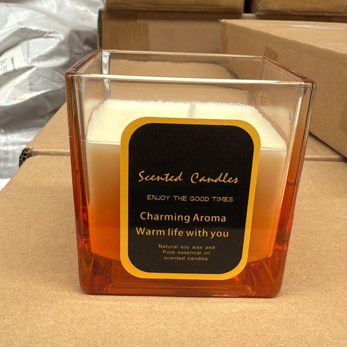 WAKESHOME - Velas Románticas De Aromaterapia En Forma De Copa De Vidrio