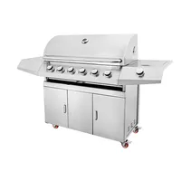 Parrilla a gas tradicional 6 quemadores