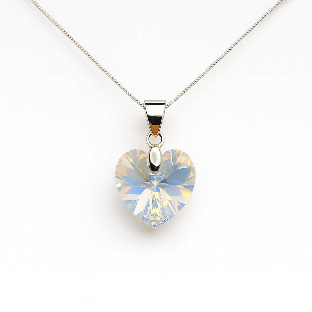 LK LUKSO - Collar Cristal Austriaco Aurora Boreal 14mm en Plata 925