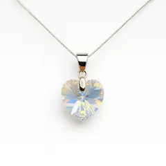 LK LUKSO - Collar Cristal Austriaco Aurora Boreal 14mm en Plata 925