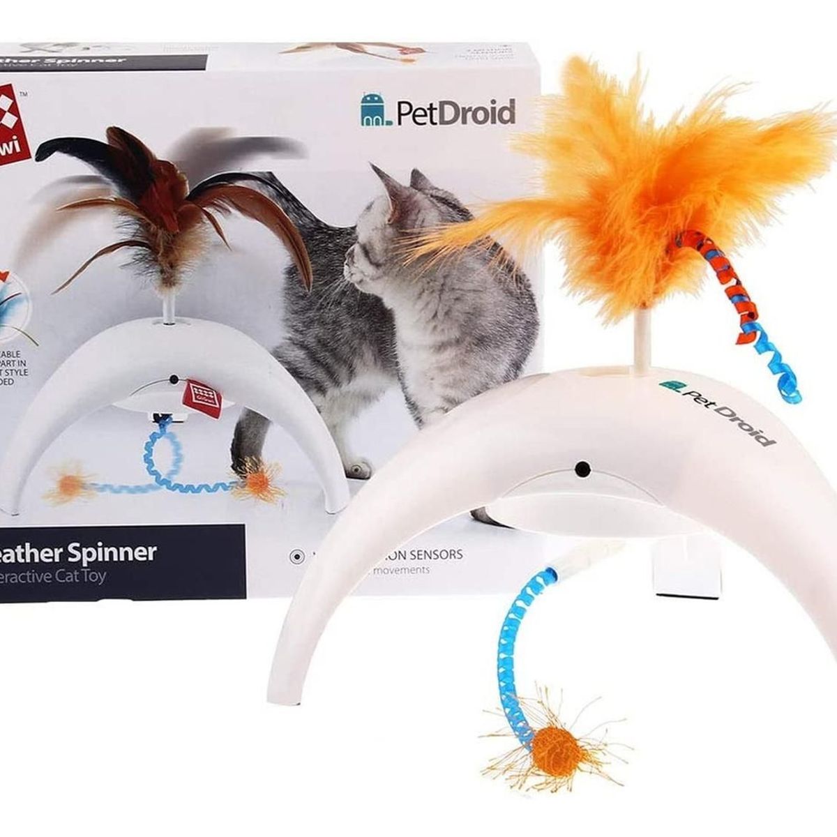 GIGWI - Juguete Interactivo Gato Cat Con Sensor Pluma Petdroid Gigwi