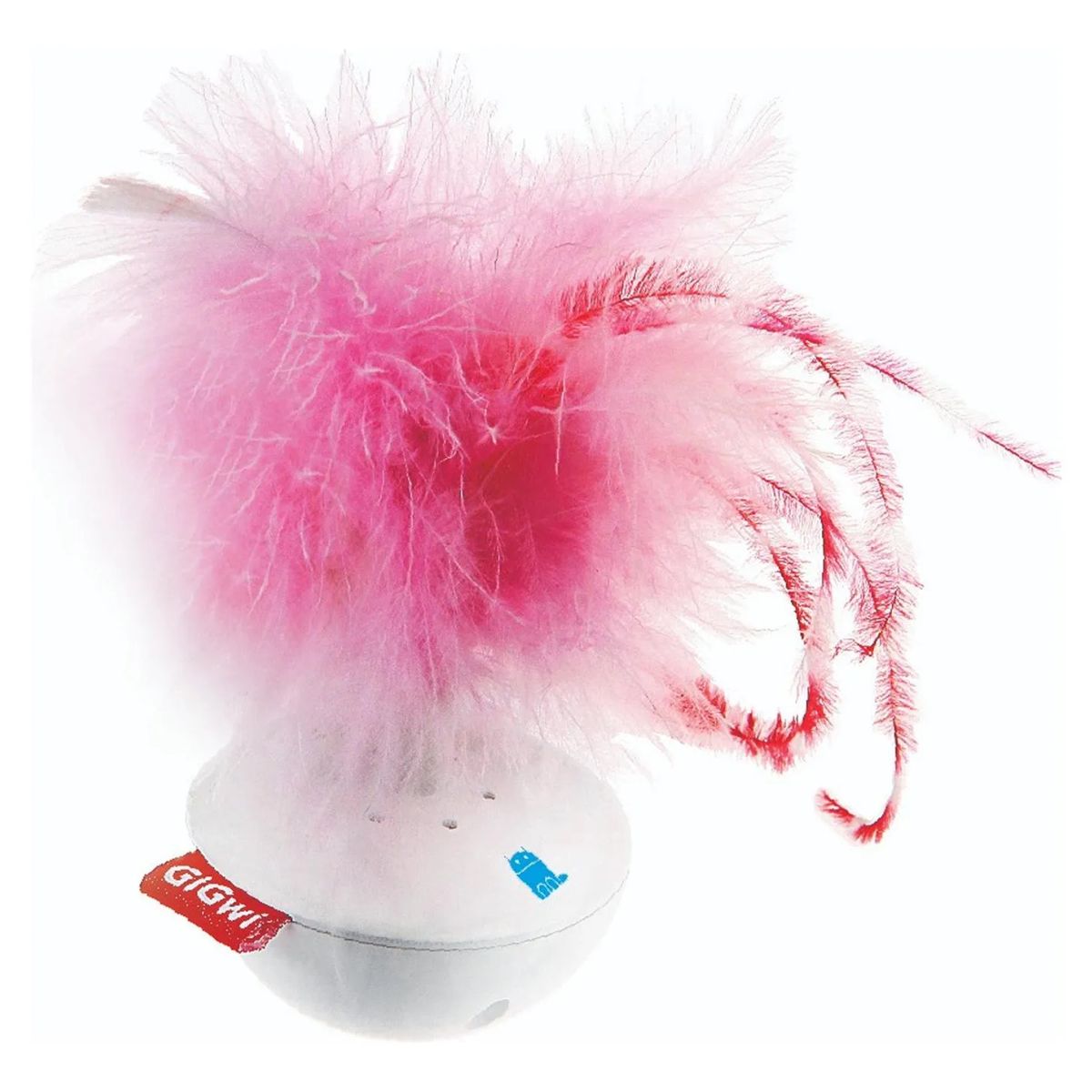 GIGWI - Juguete Interactivo Gato Petdroid Con Pluma Y Sonido Gigwi Blanco