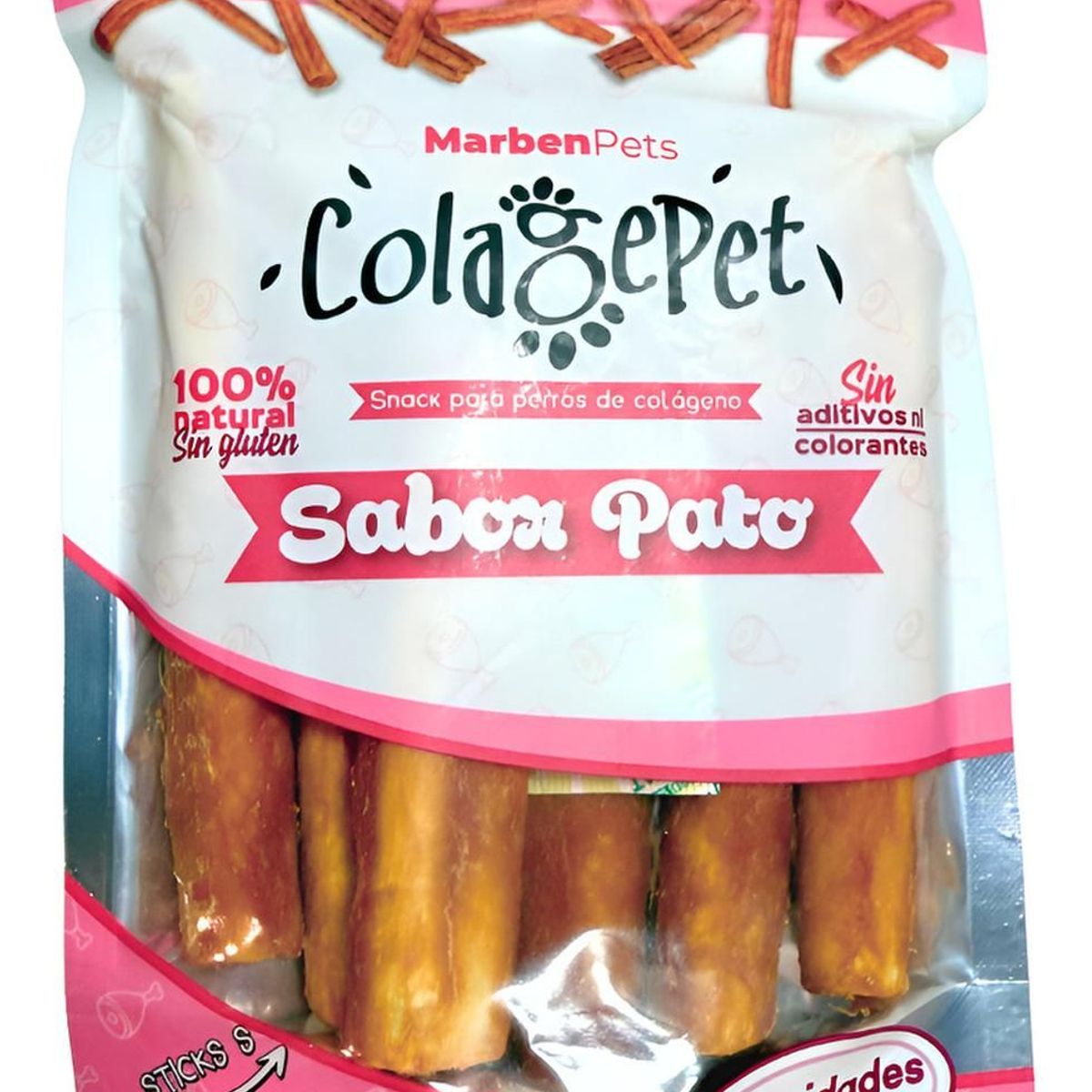 GENERICO - Colagepet Snack Para Perros 100% Natural Talla S Sabor Pato