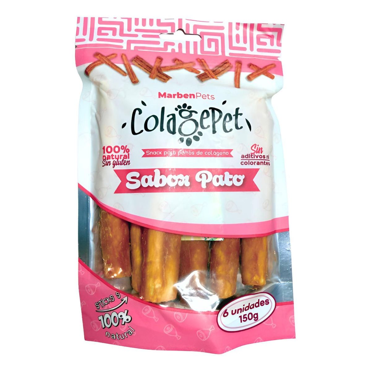 GENERICO - Colagepet Snack Para Perros 100% Natural Talla S Sabor Pato
